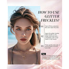 XICZH Glitter Freckles, Body and Face Glitter Makeup Patches for Women Girls, Waterproof Festival Rave Accessories fit Country Concert Outfits (Silver - 10 pcs)