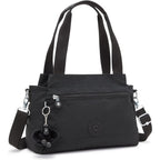 Kipling Womens Elysia Bag, Lightweight, Multi-Compartment Magnetic Snap Pockets, Shoulder Crossbody Bag, Black Noir, 11.5 L X 9 H X 5 D Us