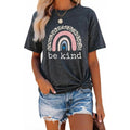 Graphic T Shirts for Women Summer Casual Tops Short Sleeve Tees Loose Fits Blouse Dark Grey