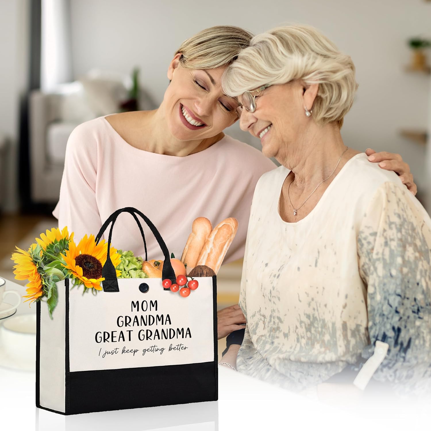 Great Grandma Gifts, Mothers Day Birthday Gifts for Grandma from Grandchildren, Functional Large Capacity Tote Bag, Mom Grandma Great Grandma Bag, Present for Grandmother, Grandparents
