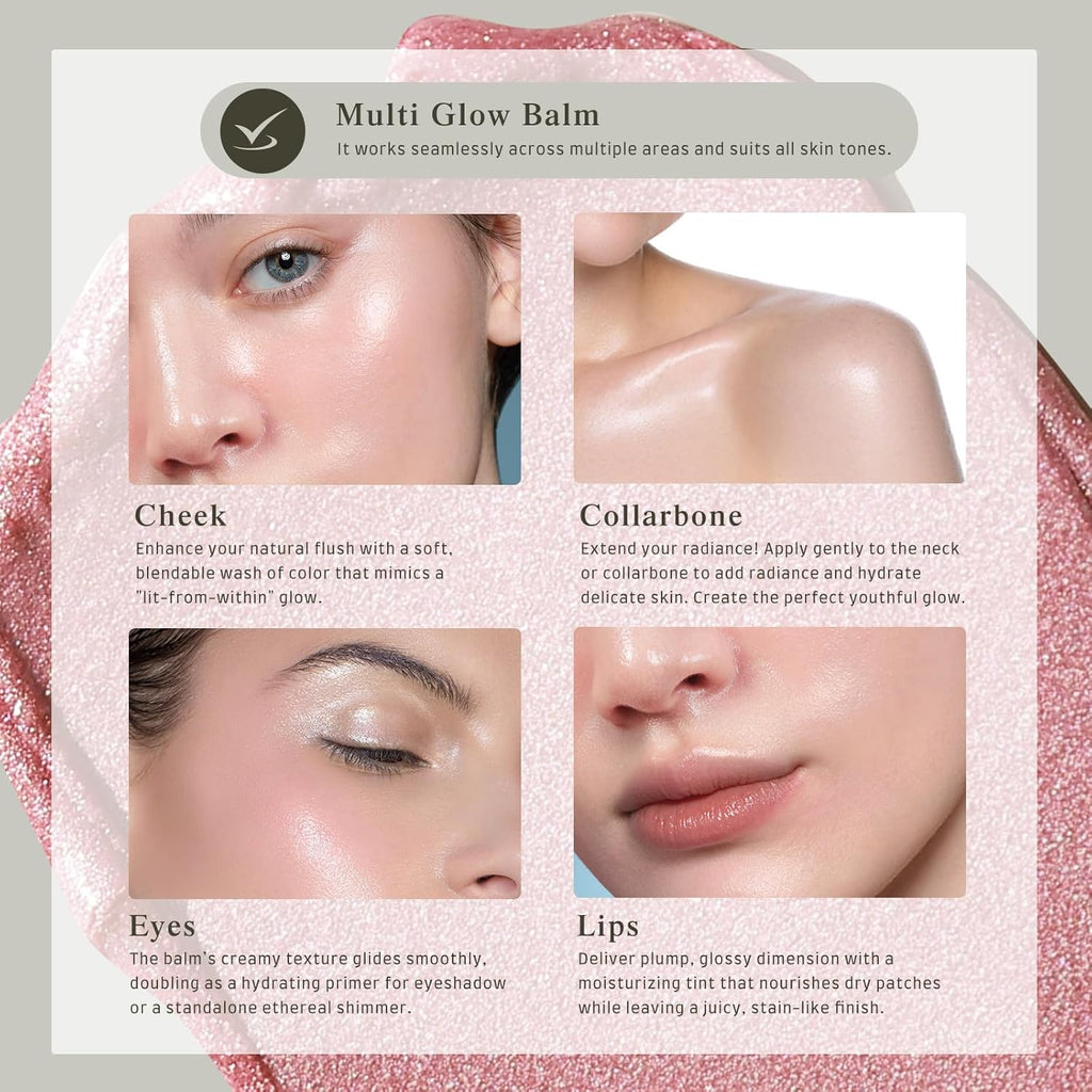 bayfree Multi Glow Balm, Cream Blush for Cheeks, Blush Balm Face Makeup, Radiant Finish, Hydrating, Creamy, Lightweight & Blendable Color, Face Makeup, 0.63 Oz