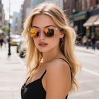 Masdun Retro Polarized Sunglasses For Women Men Classic Mirror Lens Trendy Sun Glasses (3 Pack)
