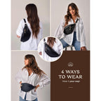 Anti Pickpocket Bag - Rfid Crossbody Bag For Travel, Adjustable Strap Multiple Compartments Anti Theft Crossbody Bags For Women Vegan Travel Size Essentials Crossbody Bags For Women Large Size