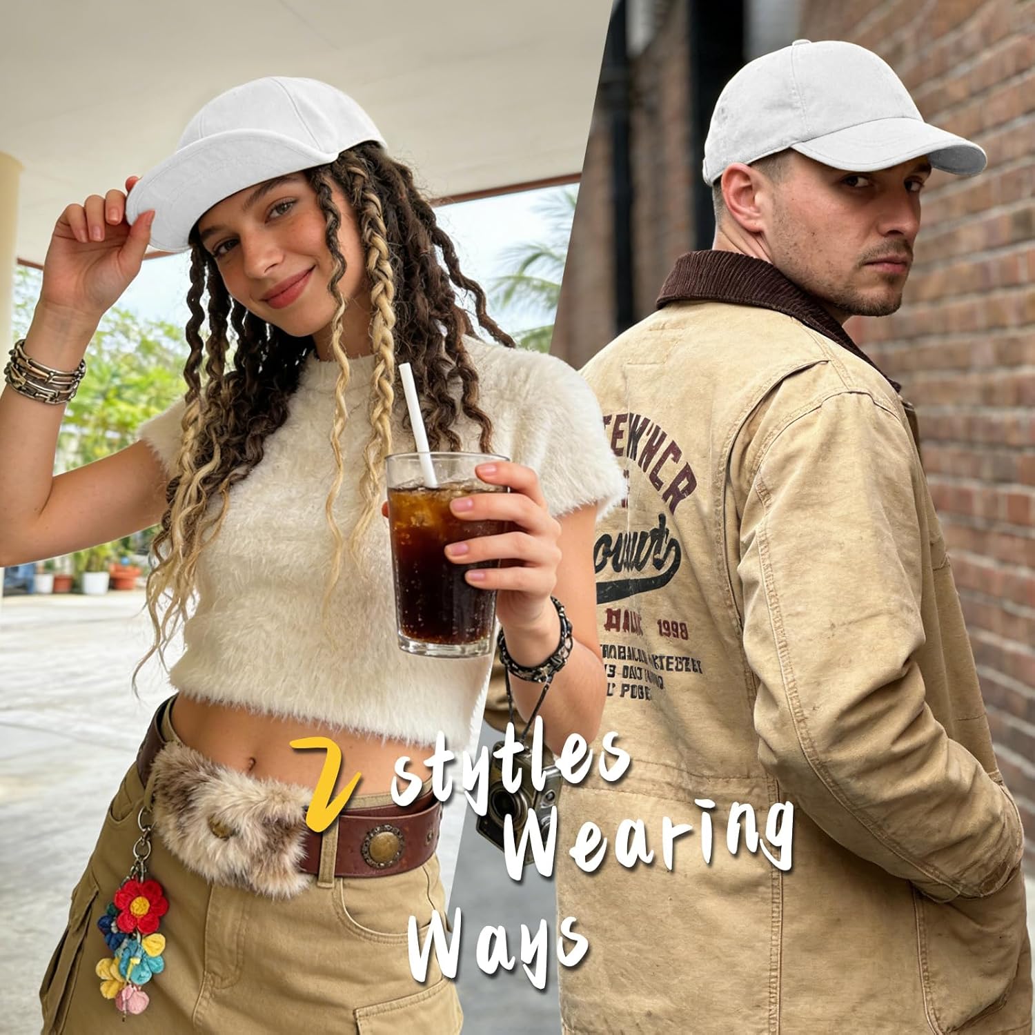ZOORON Baseball Cap Golf Dad Hat Soft Brim Original Classic Low Profile Cotton Hat Plain Cap Men Women