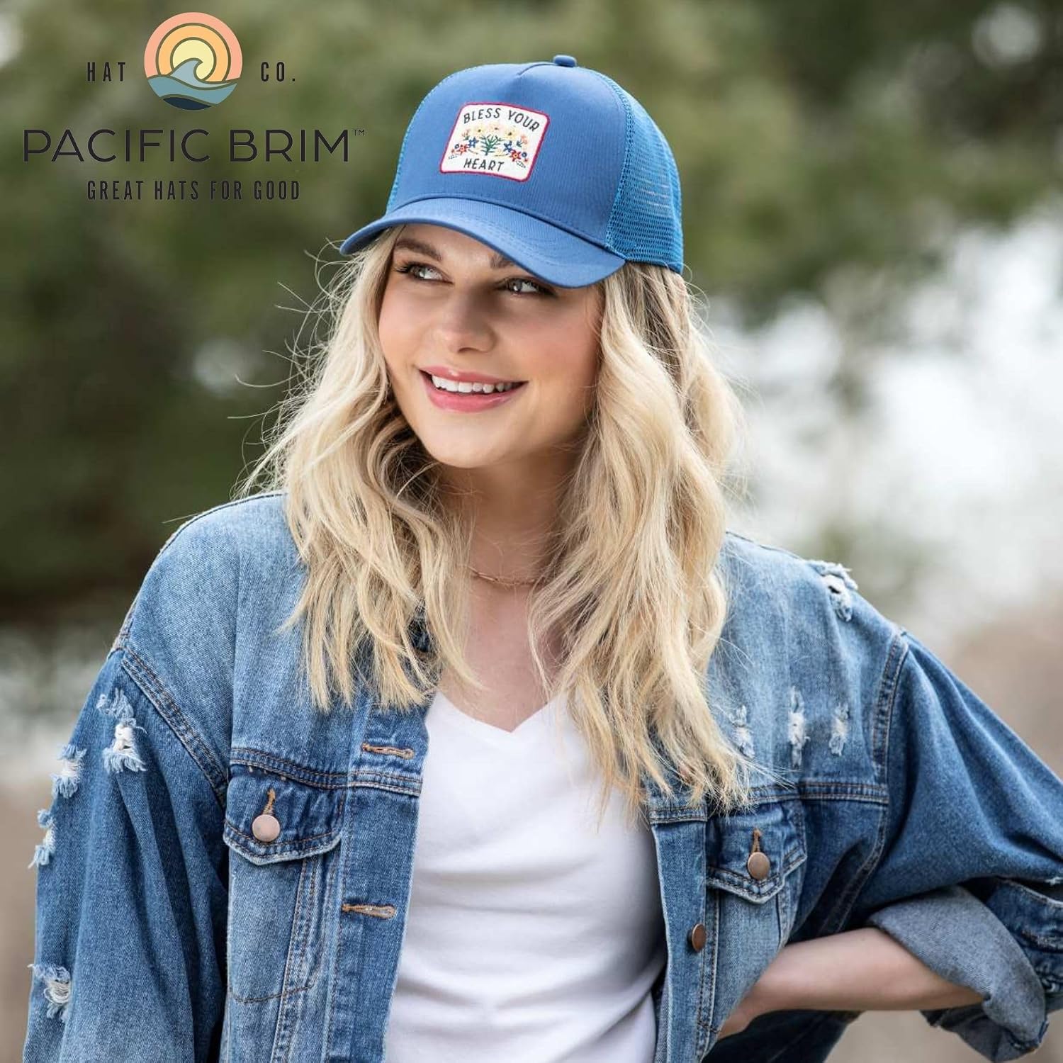 Women's and Men's Adjustable Cap Mesh Side Panels Trucker Hat Bless Your Heart