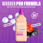 NYX PROFESSIONAL MAKEUP Make 'Em Wonder Liquid Foundation, 24HR Foundation Makeup With A Soft Matte Finish, Buildable Full Coverage - 02 Fair Porcelain