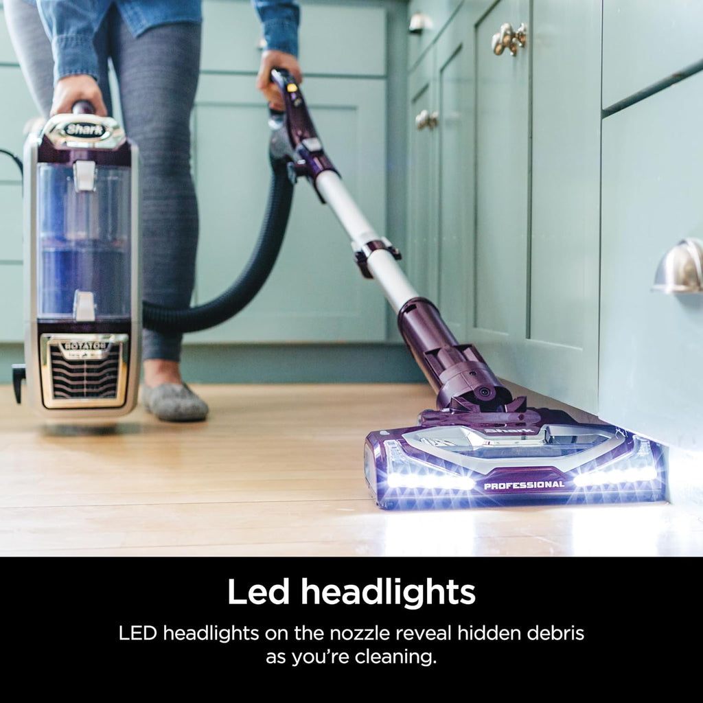 Shark Nv752 Rotator Powered Lift-Away Truepet Upright Vacuum With Hepa Filter, Large Dust Cup Capacity, Led Headlights, Upholstery Tool, Perfect Pet Power Brush & Crevice Tool, Bordeaux