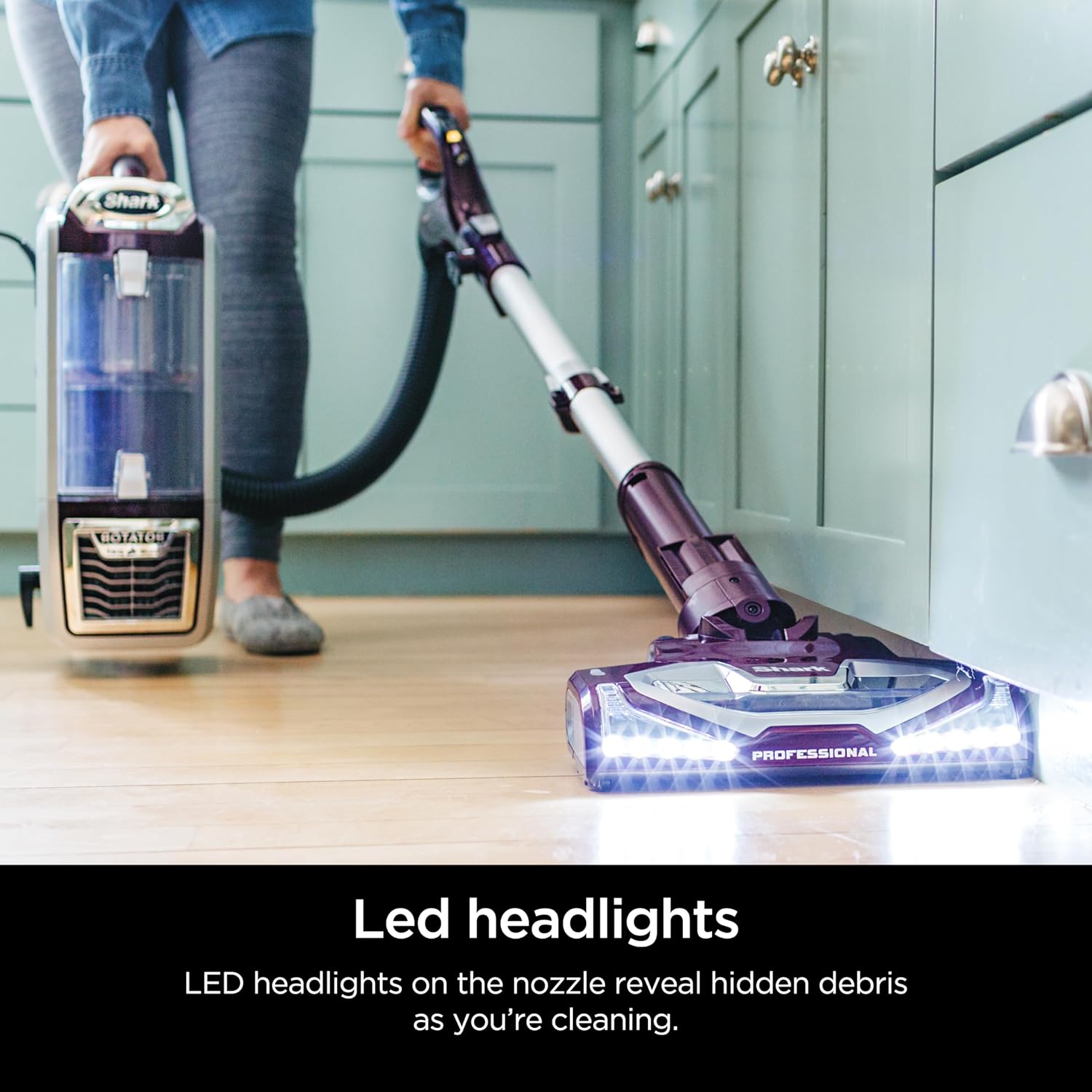 Shark Nv752 Rotator Powered Lift-Away Truepet Upright Vacuum With Hepa Filter, Large Dust Cup Capacity, Led Headlights, Upholstery Tool, Perfect Pet Power Brush & Crevice Tool, Bordeaux