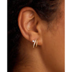 Hoop Earrings for Women 14K Gold Plated Triple Huggie Hoop Earrings Hypoallergenic Lightweight Wedding Earrings For Brides Jewelry Gifts for Women Trendy