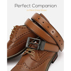 Chaoren Reversible Belt Men 1 Piece - 1.25" Leather Dress Belt - Trim To Fit For Elegant Style