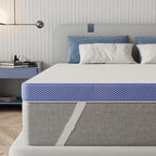 Bedspick Twin Xl Mattress Topper College Dorm, 3 Inch Memory Foam Cooling Gel Bed Foam Mattress Topper For Pain Relief, Dorm Room Essential, Washable Cover, Non-Slip Elastic Band, Certipur-Us