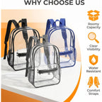 Bulk Pack Clear Backpack Transparent Backpack-1/3/24/48 Set
