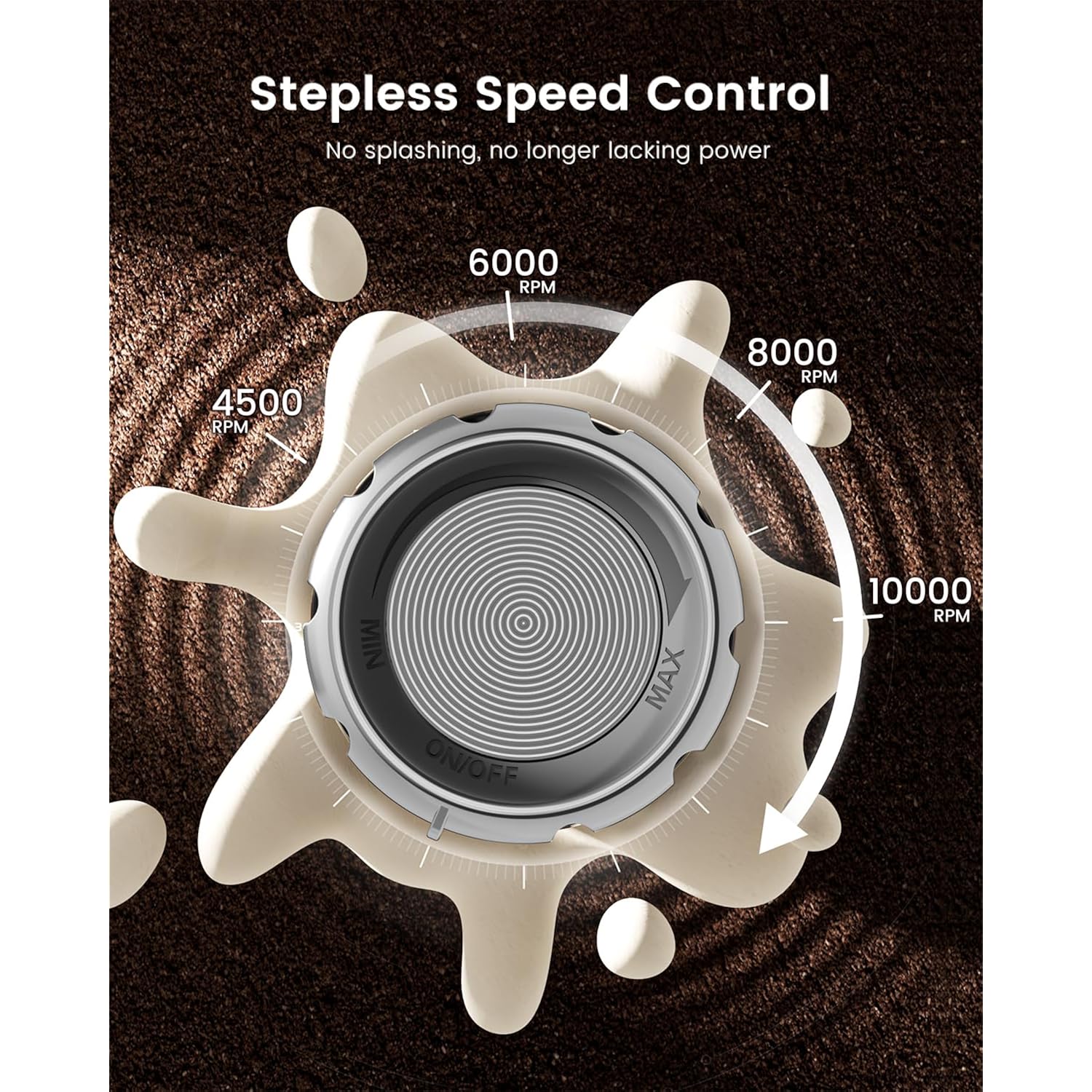Maestri House Rechargeable Milk Frother With Stepless Speed Control, Lunafro Max Handheld Electric Foam Maker Waterproof Drink Mixer Foamer With Stand & Detachable Whisks For Lattes, Cappuccino
