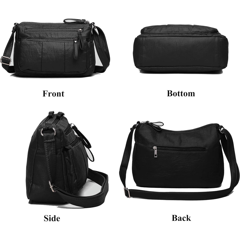 VOLGANIK ROCK Purses for Women Soft PU Leather Shoulder Bag Ladies Crossbody Purse and handbags Lightweight Pocketbook