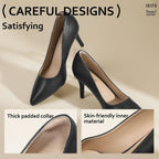 Idifu In3 High Heels Pumps Closed Toe Heels Women'S Pumps Stiletto Pointed Toe Dress Shoes Wedding Prom Bridal Work Office Bride Guest Trendy Dressy Fashion Comfortable Pump Shoes