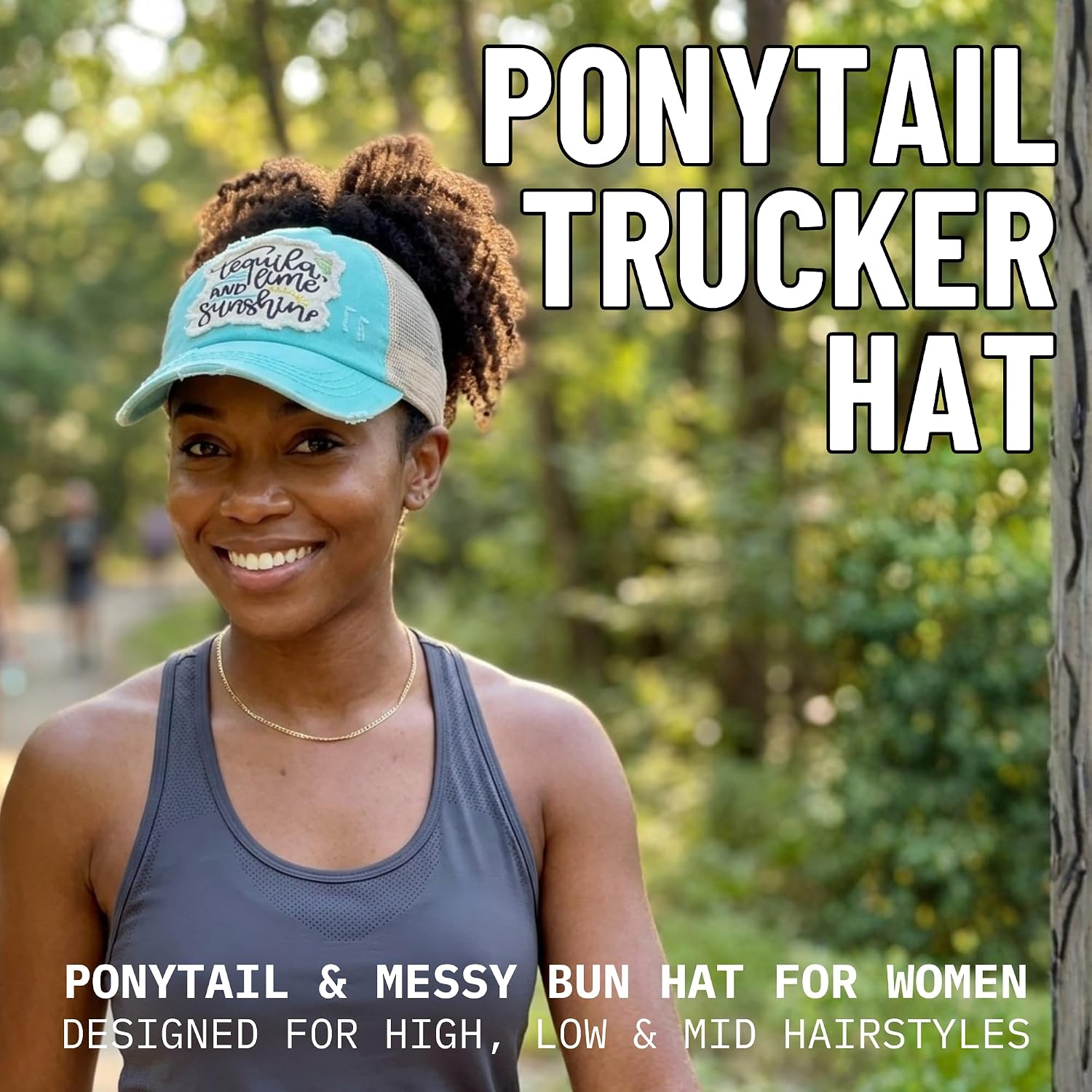 Funky Junque Ponytail Hats For Women - Funny Baseball Cap With Sayings, Criss Cross Back High Pony Adjustable Hat
