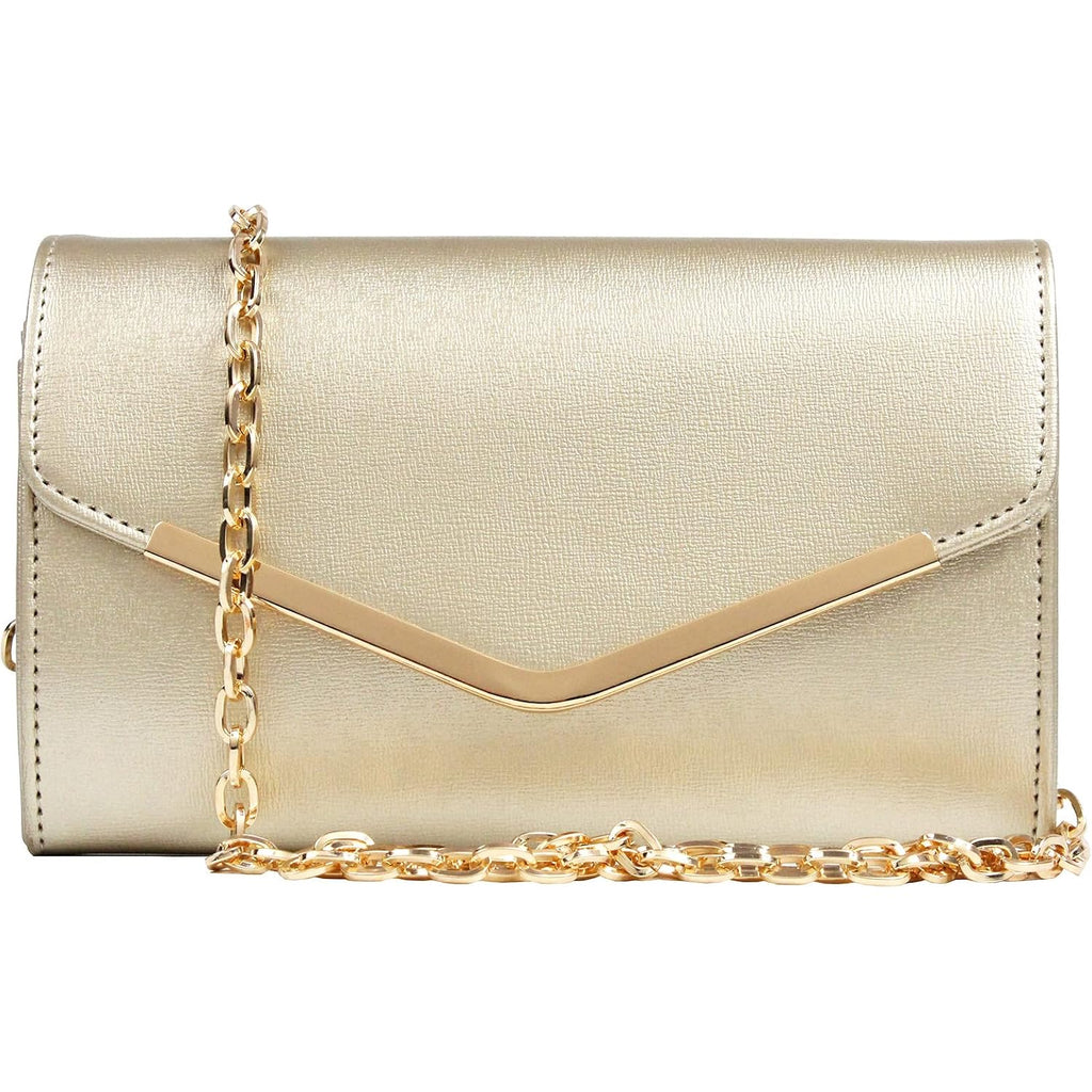 Clutch Purse Evening Bag For Women，Envelope Handbag With Detachable Chain | With Detachable Chain