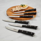 Cuisinart C77Tr-S6Sk Triple Rivet Collection 6-Piece Steak Knife Set,Black