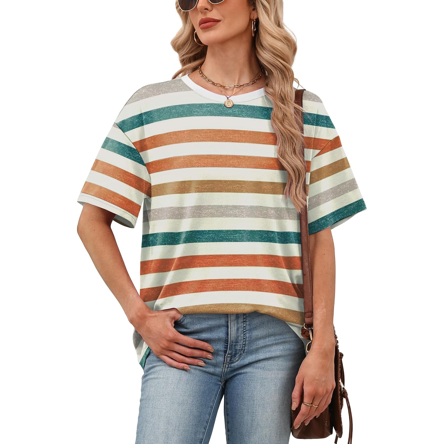 Wiholl Oversized Tshirts For Women Summer Tops Short Sleeve T Shirts Beach Vacation Clothes Travel Outfits Fashion 2026
