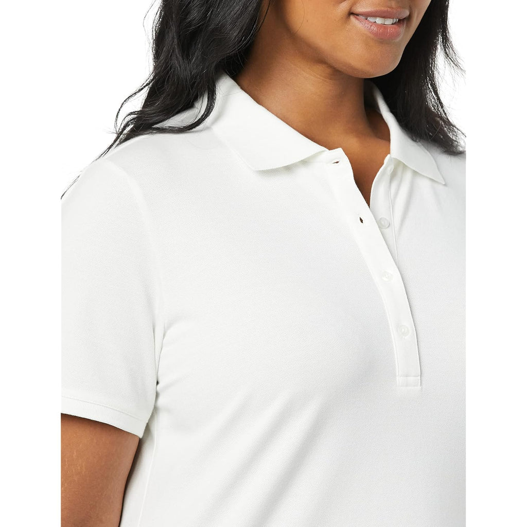 Women's Short-Sleeve Polo Shirt, Soft Stretch Cotton Jersey (Available in Plus Size)