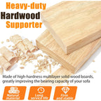 Laveve Heavy Duty Couch Cushion Support Board For Sagging Sofa, 21.5''X48'' Extra Thick Solid Wood Under Couch Insert With Anti-Slip Dots, Repair Sagging Spring Sofa And Replace Worn Cushions