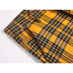 Novocct Cargo Short For Men 10" Inseam Relaxed Fit Plaid Outdoor Hiking Work Stretch Cotton Casual Shorts With Multi-Pocket