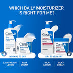 Cerave Daily Moisturizing Lotion For Dry Skin, Body Lotion & Face Moisturizer With Hyaluronic Acid And Ceramides, Daily Moisturizer, Fragrance Free, Oil-Free, 19 Ounce