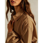 Womens Denim Jackets Long Sleeve Zip Up Elastic Hem Classic Loose Jean Bomber Jacket Outfit