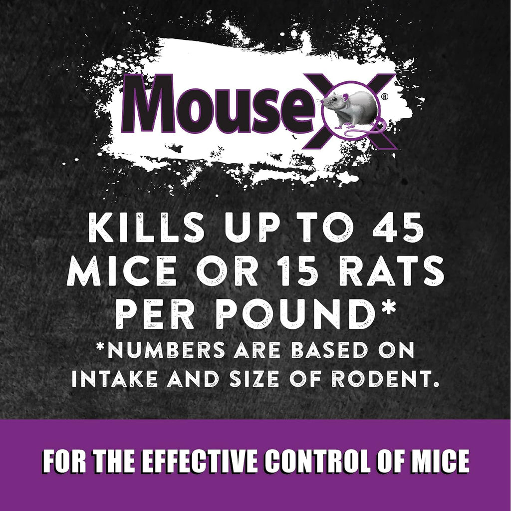 Mousex Rodent Control Bait Pellet Throw Packs For Rats & Mice – Poison Free, Pet Safe | Indoor & Outdoor Use Pellets |6 Throw Packs