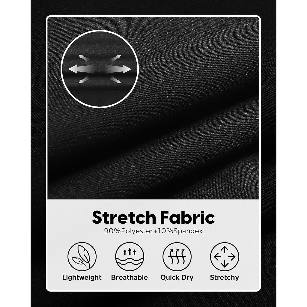 Maamgic Men'S 5/7 Inch Casual Classic Fit Shorts With Multi-Pocket Quick Dry Sports Shorts
