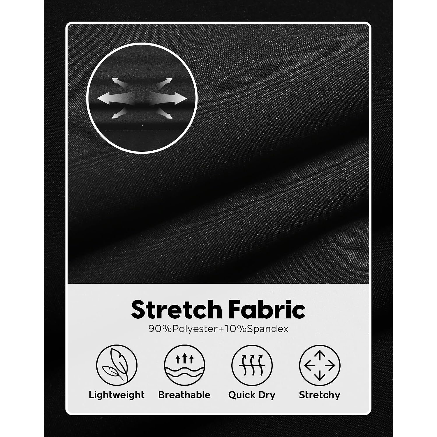Maamgic Men'S 5/7 Inch Casual Classic Fit Shorts With Multi-Pocket Quick Dry Sports Shorts