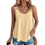 Womens Cute Tank Tops Sleeveless Spaghetti Strap Scoop Neck Loose Casual 2026 Spring Summer Beach Vacation Flowy Shirts
