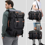 Witzman Travel Backpack For Men 40L Large Carry-On Airline Approved | Canvas 3 In 1 Duffle Luggage Bag Fits 16“ Laptop, Shoe Compartment, For Weekend Getaway, Overnight Trip