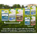 Liquid Harvest Lazer Blue - 32 Ounces - Concentrated Spray Pattern Indicator - Perfect Weed/ Fertilizer Marking Dye, Turf Mark And Blue Herbicide Marker