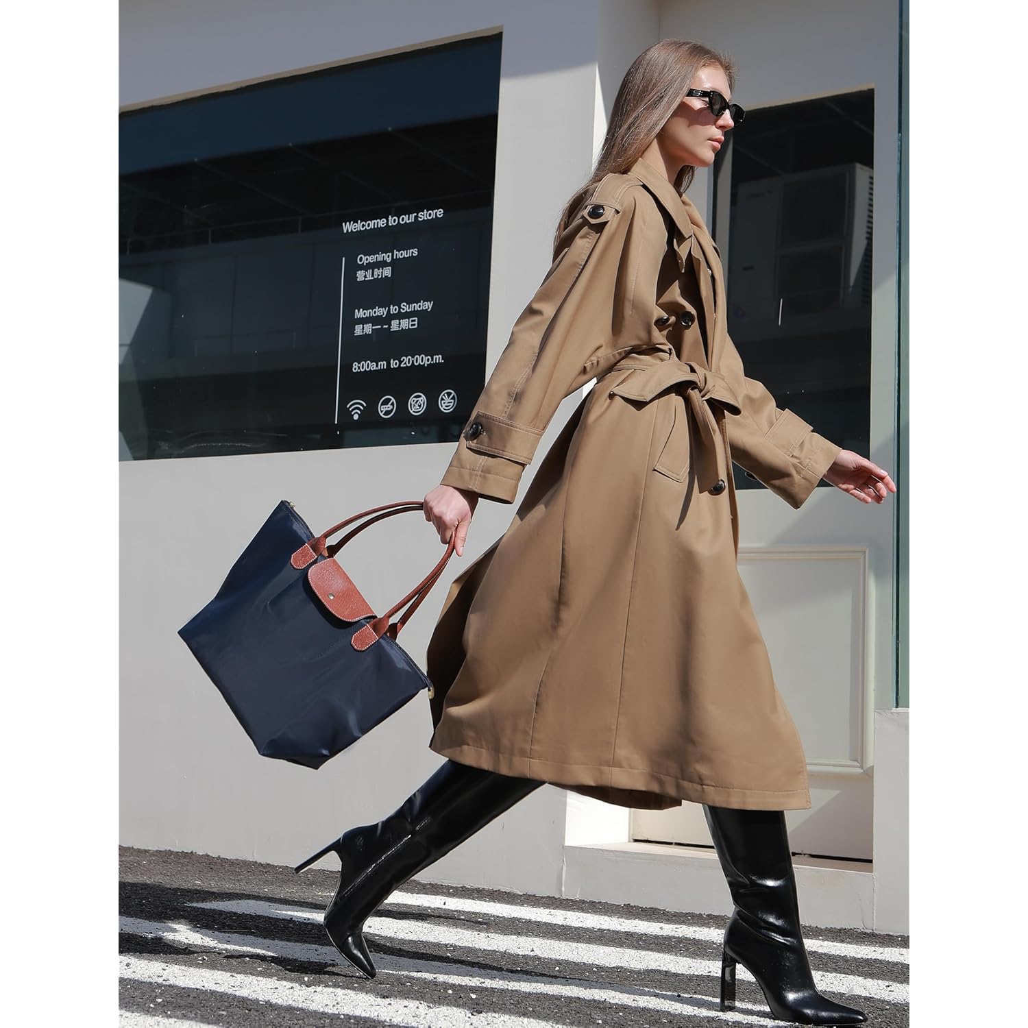 Tote Bag for Women Foldable Shoulder Bag Nylon Weekend Hobo Handbag