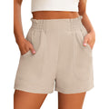 Shorts for Women Summer Casual Elastic High Waisted Wide Leg Cute Dressy Beach Shorts 2026 Vacation Beach Clothes