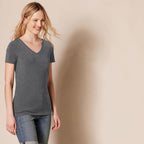 Amazon Essentials Women's Regular-Fit Short-Sleeve V-Neck T-Shirt, Multipacks