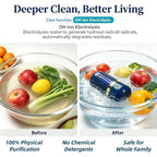 Purepod Produce Cleaner, Fruit And Vegetable Cleaner With Oh-Ion Technology | Ipx7 Wireless Food Purifier, 10 Min Auto Clean For Fruits, Veggie, Grains, Meat, Seafood