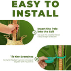 2 Pack 48'' Bendable Moss Pole Monstera Plant Support For Climbing Indoor Plants - Stakes For Potted Climbers - Tall Sticks Indoor Trellis For Houseplants - Accessories For Monstera Pot