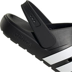 Adidas Unisex-Adult Adilette Clog 2.0, Black/White/Black, 10