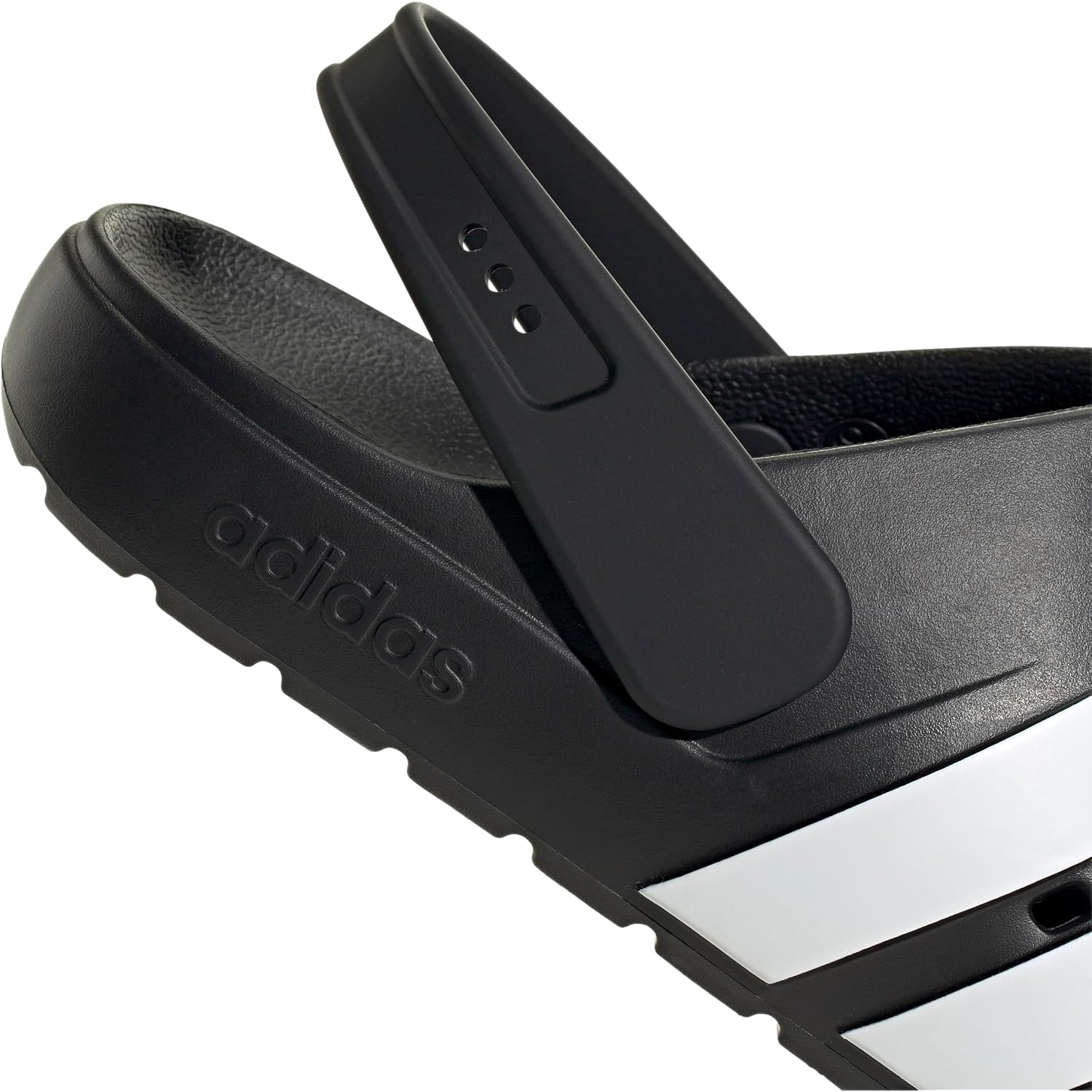 Adidas Unisex-Adult Adilette Clog 2.0, Black/White/Black, 10