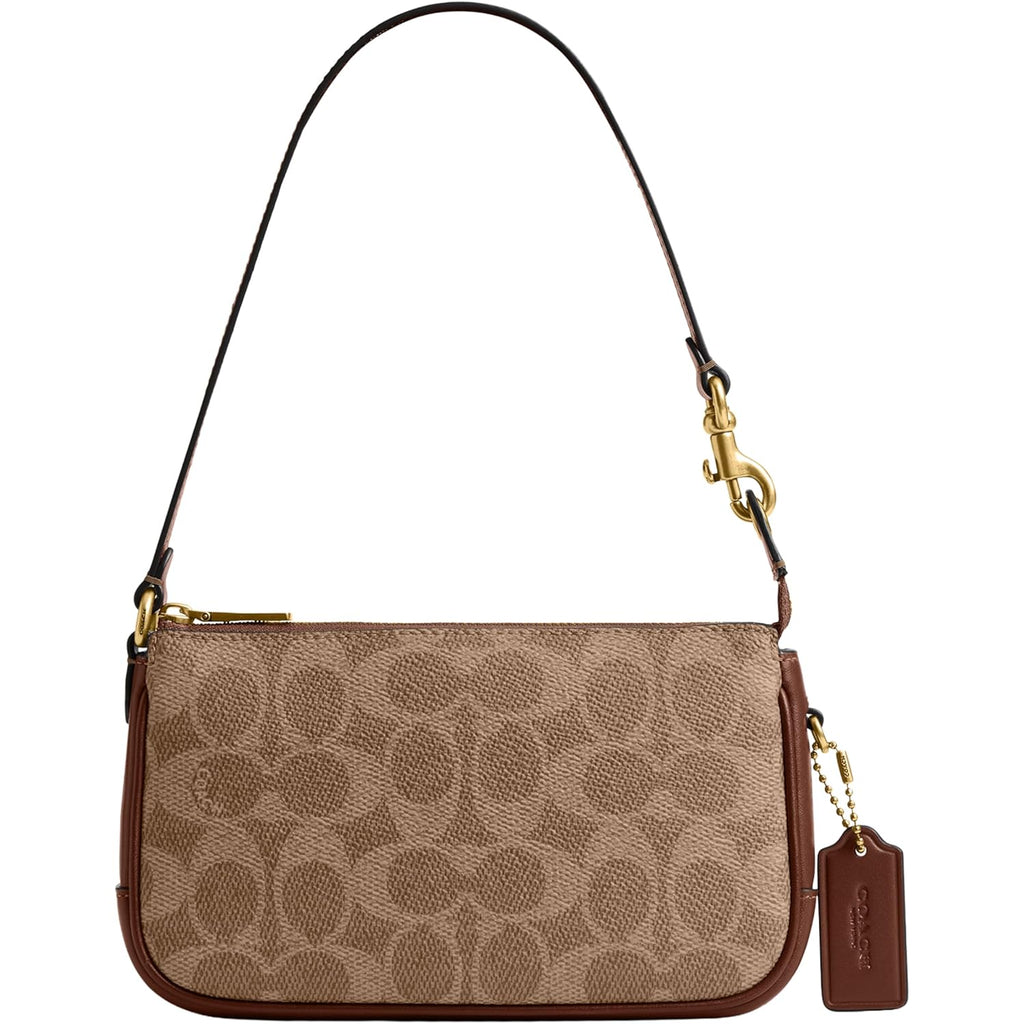 Coach Women's Natural Grain Leather Plaza Bag 18