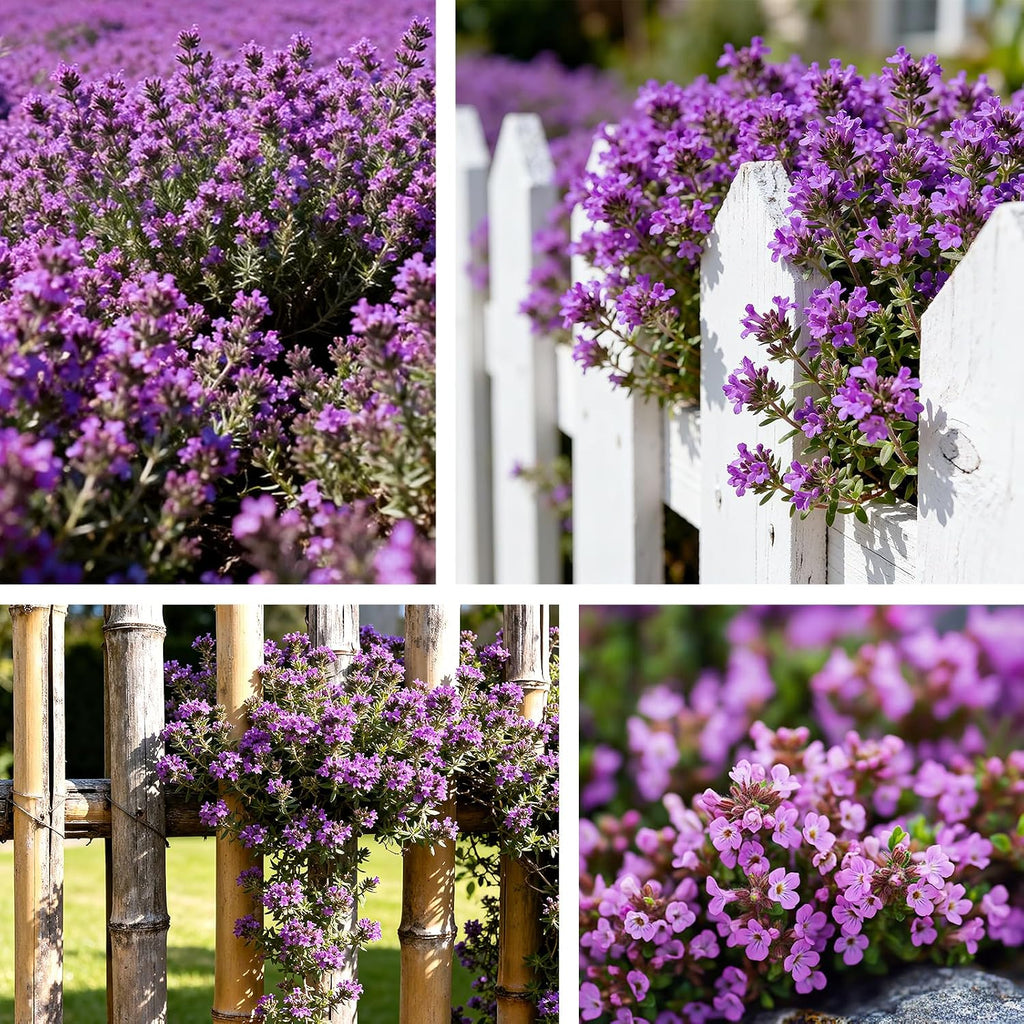 20000+ Creeping Thyme Seeds (Thymus Serpyllum), Ground Cover Seeds, Fragrant Lawn Alternative For Garden, Paths & Landscaping (10G / 0.35 Oz)