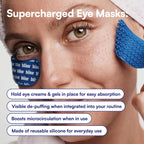 Bliss Pro™ Supercharged Eye Masks | Reusable Silicone Under Eye Patches For Depuffing, Locks In Skincare & Boosts Microcirculation, 1 Pair