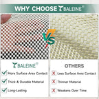 BALEINE Non Slip Rug Pad Rug Gripper for Hardwood Floors, Extra Thick Non Slip Mat Under Carpet (3'x5')