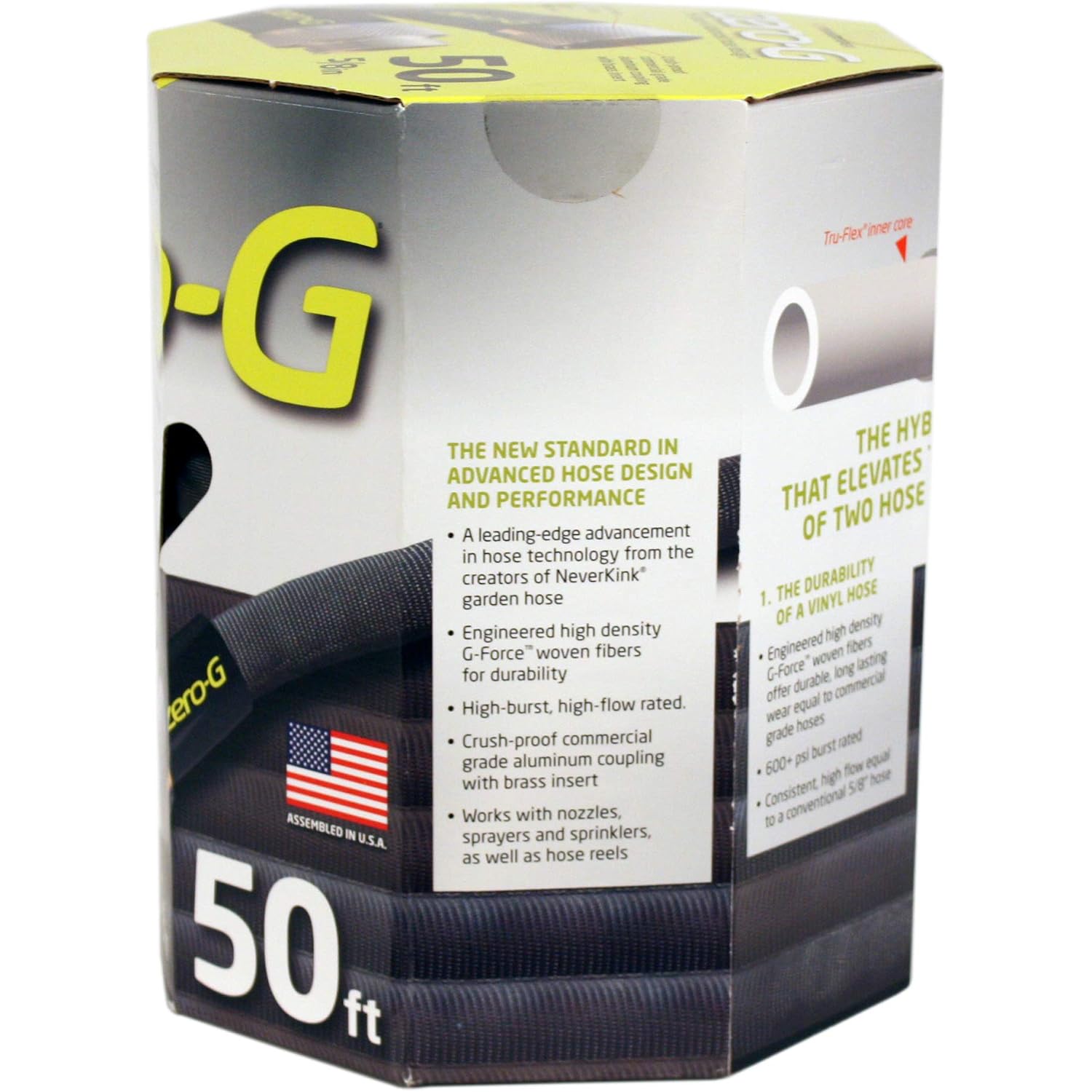 New Zero-G 4001-50 Lightweight, Ultra Flexible, Durable, Kink-Free Garden Hose, 5/8-Inch By 50-Feet