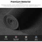 BAGAIL Drawer and Shelf Liner, 12 in X 10 Ft Non-Adhesive Shelf Liners for Kitchen Cabinets, Thick Strong Grip Liners for Desk, Shelves, Bathroom Drawers, Cabinet Protection - Black