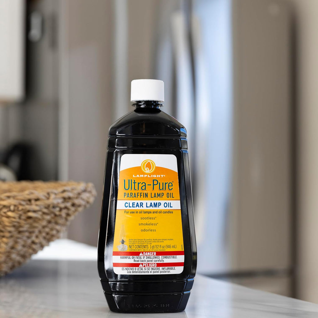 Lamplight Ultra-Pure Lamp Oil, Clear, 32 Ounces (60009)