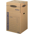Bankers Box 3-Pack Tall Tape-Free Wardrobe Moving Boxes, 24" X 24" X 40" | Move Hanging Clothes From Closet To Truck With Wardrobe Boxes That Reduce Folding, Wrinkles, And Repacking.