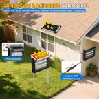 Solar Bug Zapper Outdoor, 4500V Solar Mosquito Zapper Outdoor Waterproof, 1/2 Acre Coverage Rechargeable Electric Fly Zapper, Cordless Portable Mosquito Traps For Backyard, Patio, Camping, Indoor